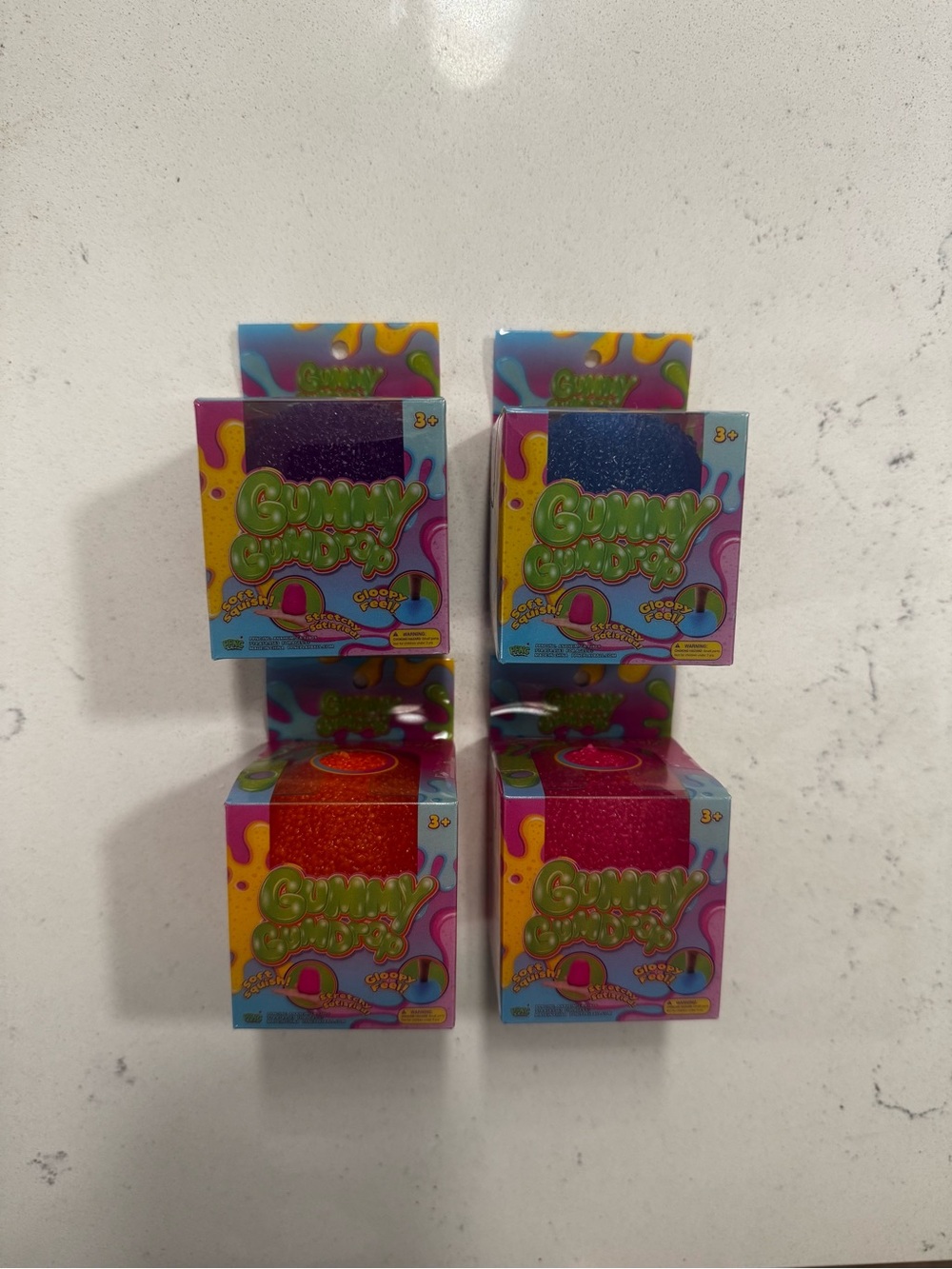 Set of 4 five below gummy gumdrop